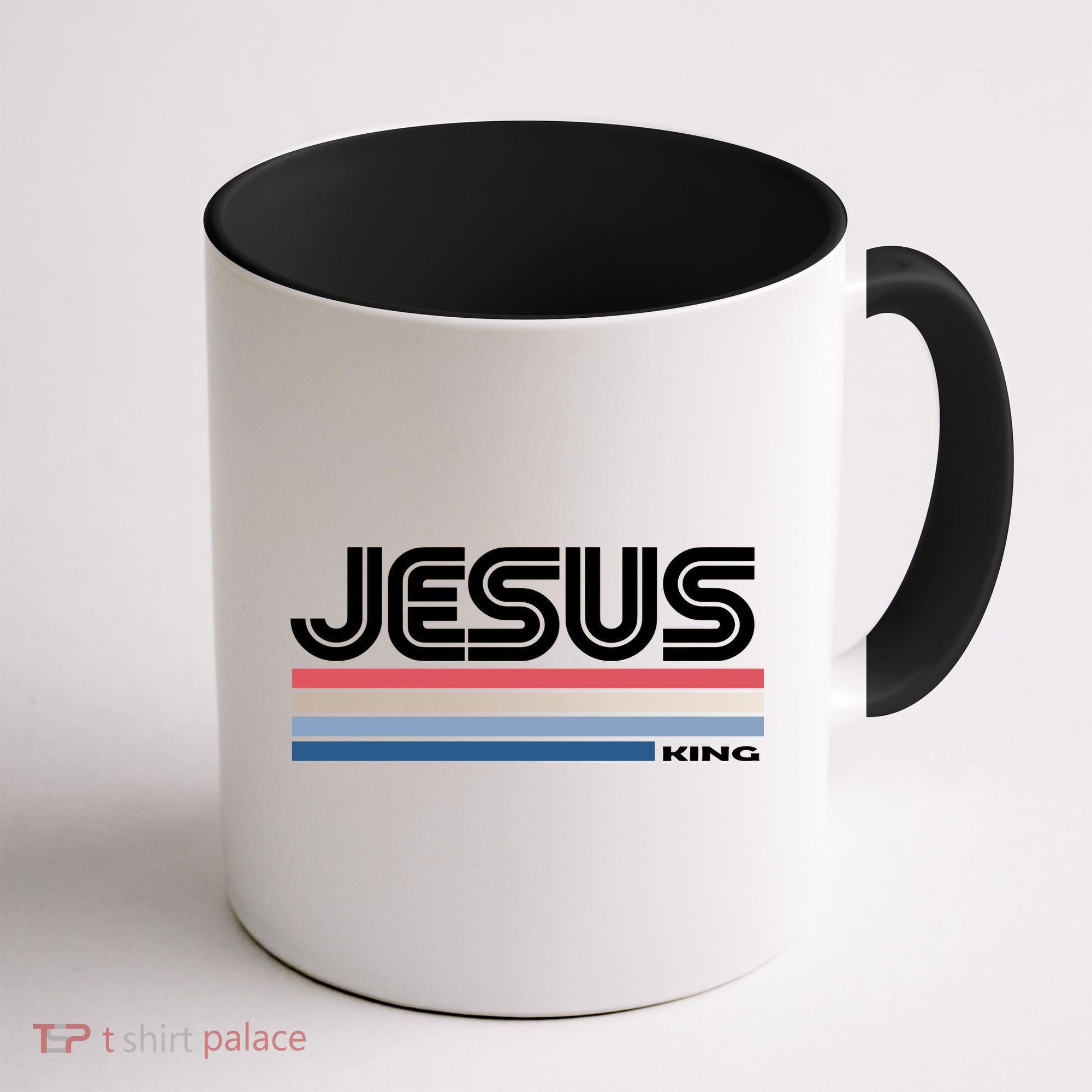 Retro Jesus King Coffee Mug