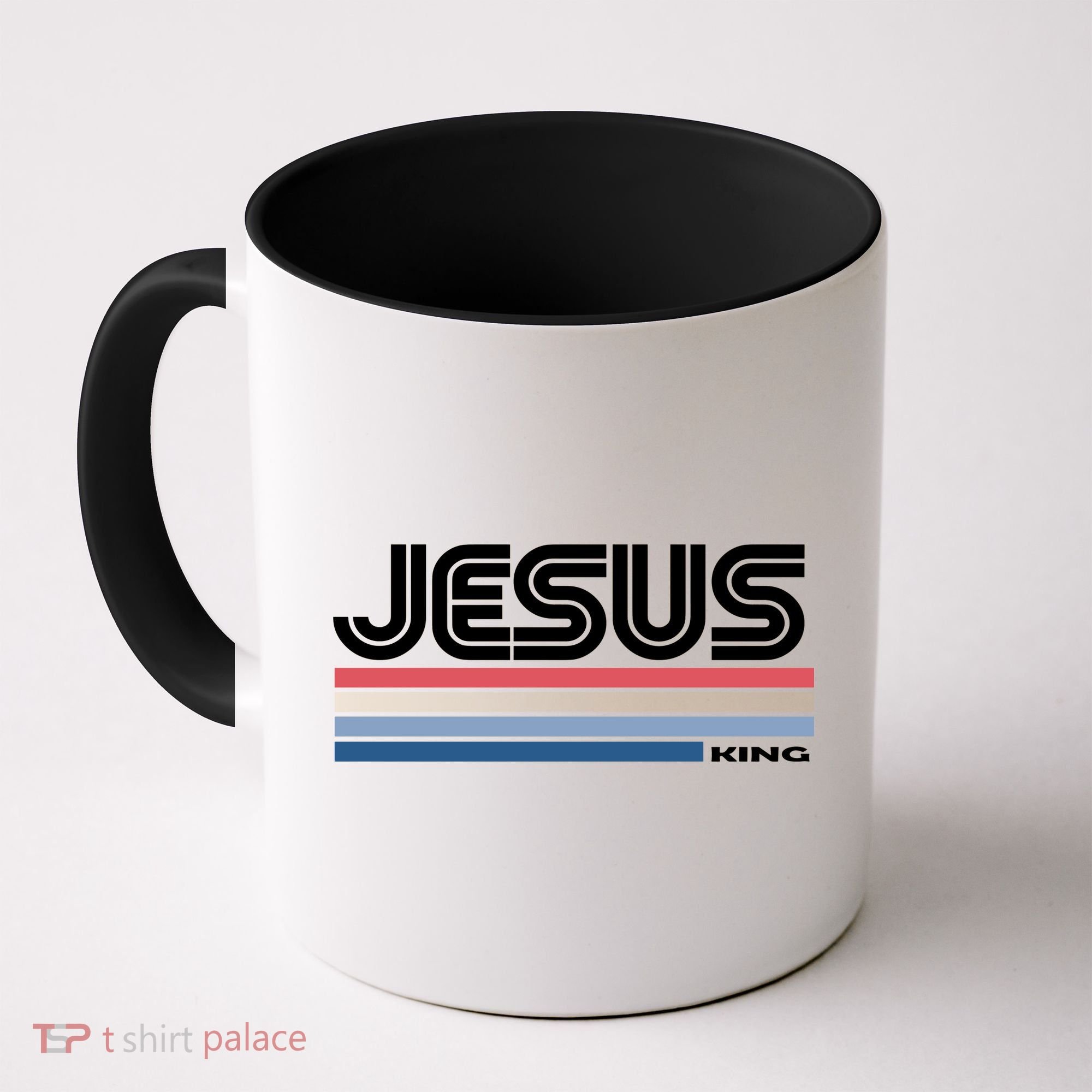 Retro Jesus King Coffee Mug
