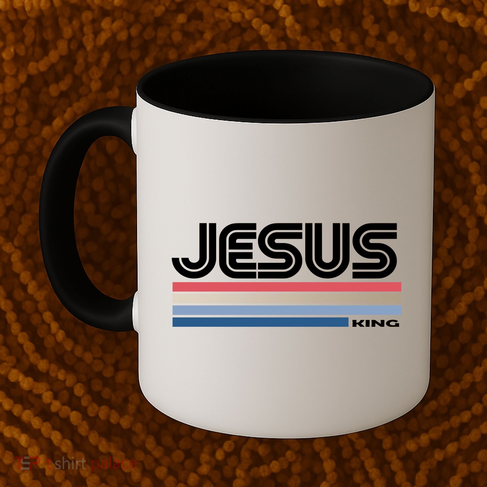 Retro Jesus King Coffee Mug