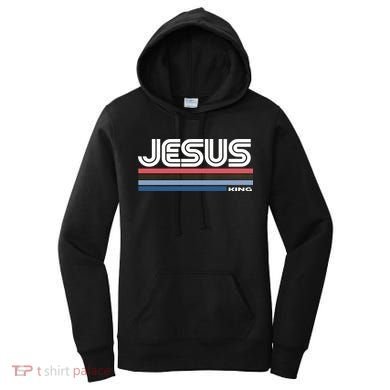 Retro Jesus King Women's Hoodie