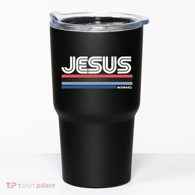 Retro Jesus King Tumbler