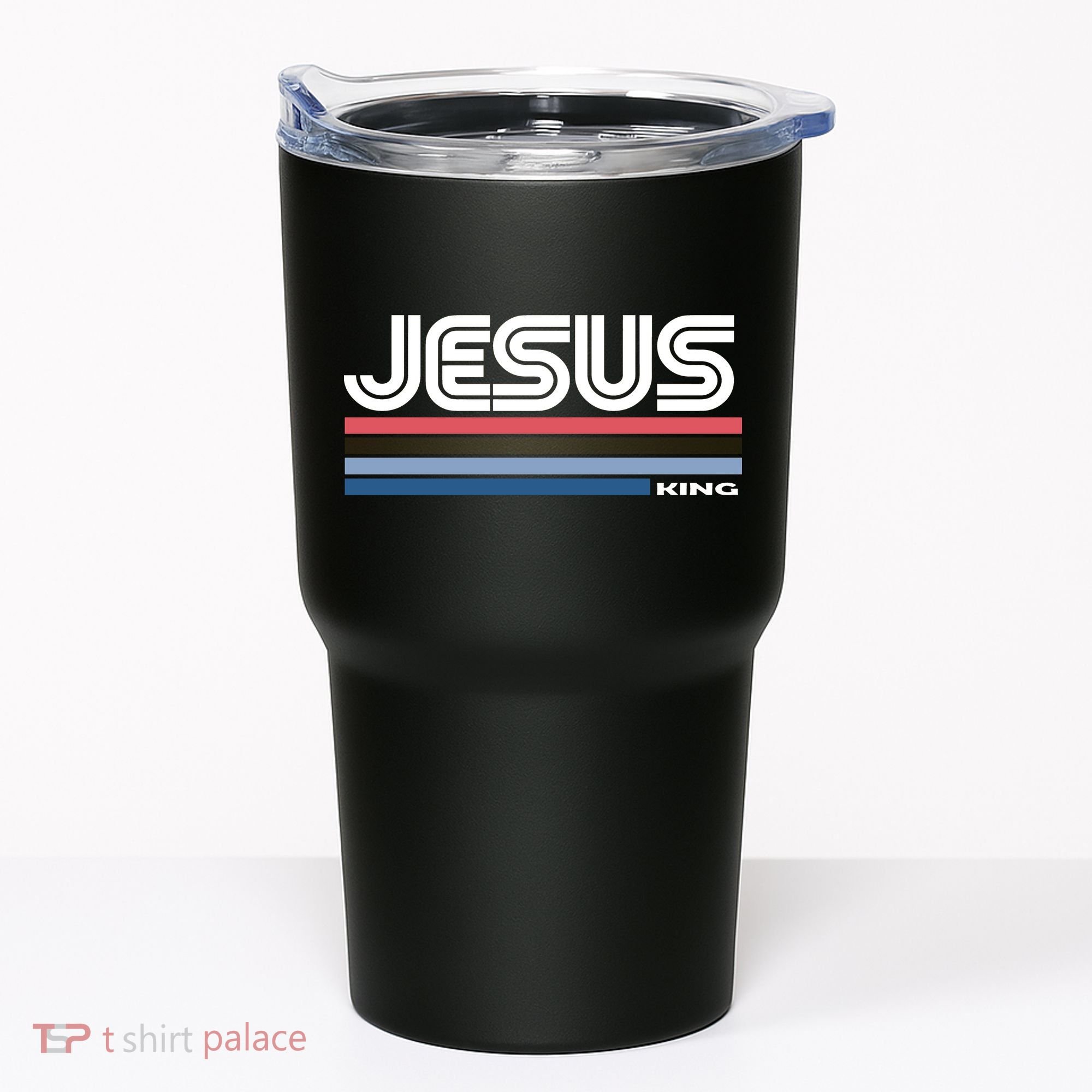 Retro Jesus King Tumbler