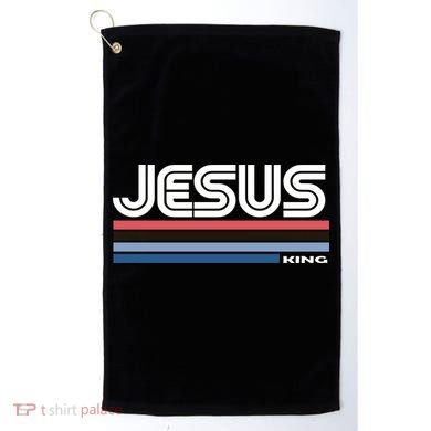 Retro Jesus King Golf Towel