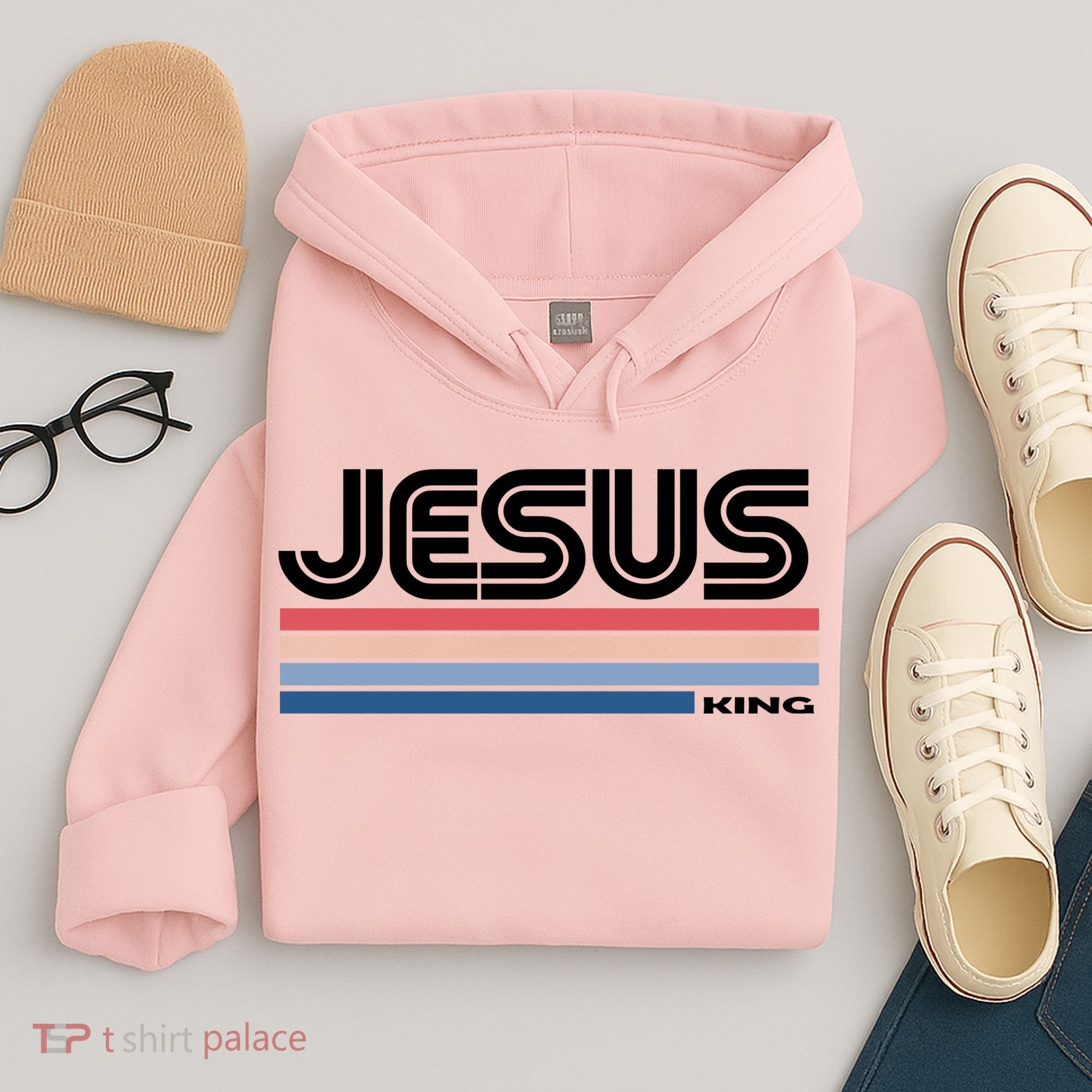 Retro Jesus King Hoodie