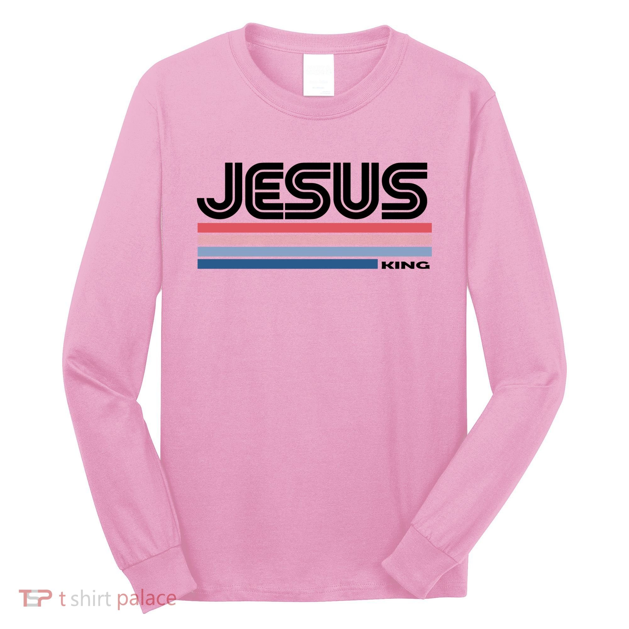 Retro Jesus King Long Sleeve Shirt