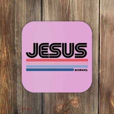 Retro Jesus King Coaster