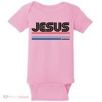 Retro Jesus King Baby Bodysuit thumb 0