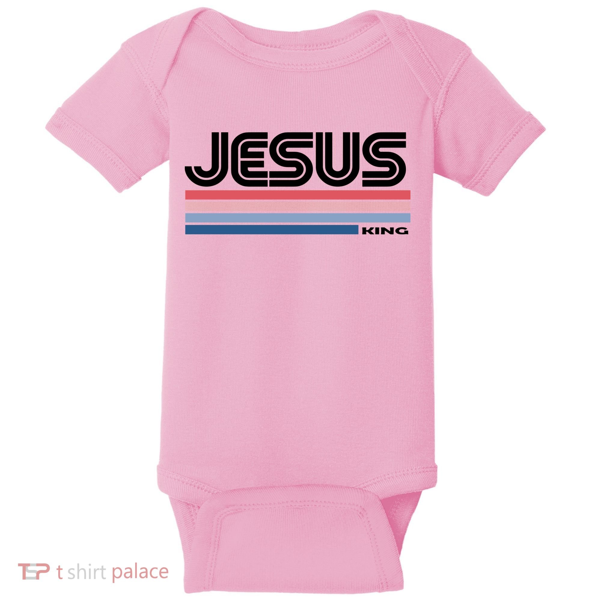 Retro Jesus King Baby Bodysuit
