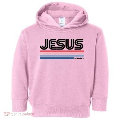 Retro Jesus King Toddler Hoodie
