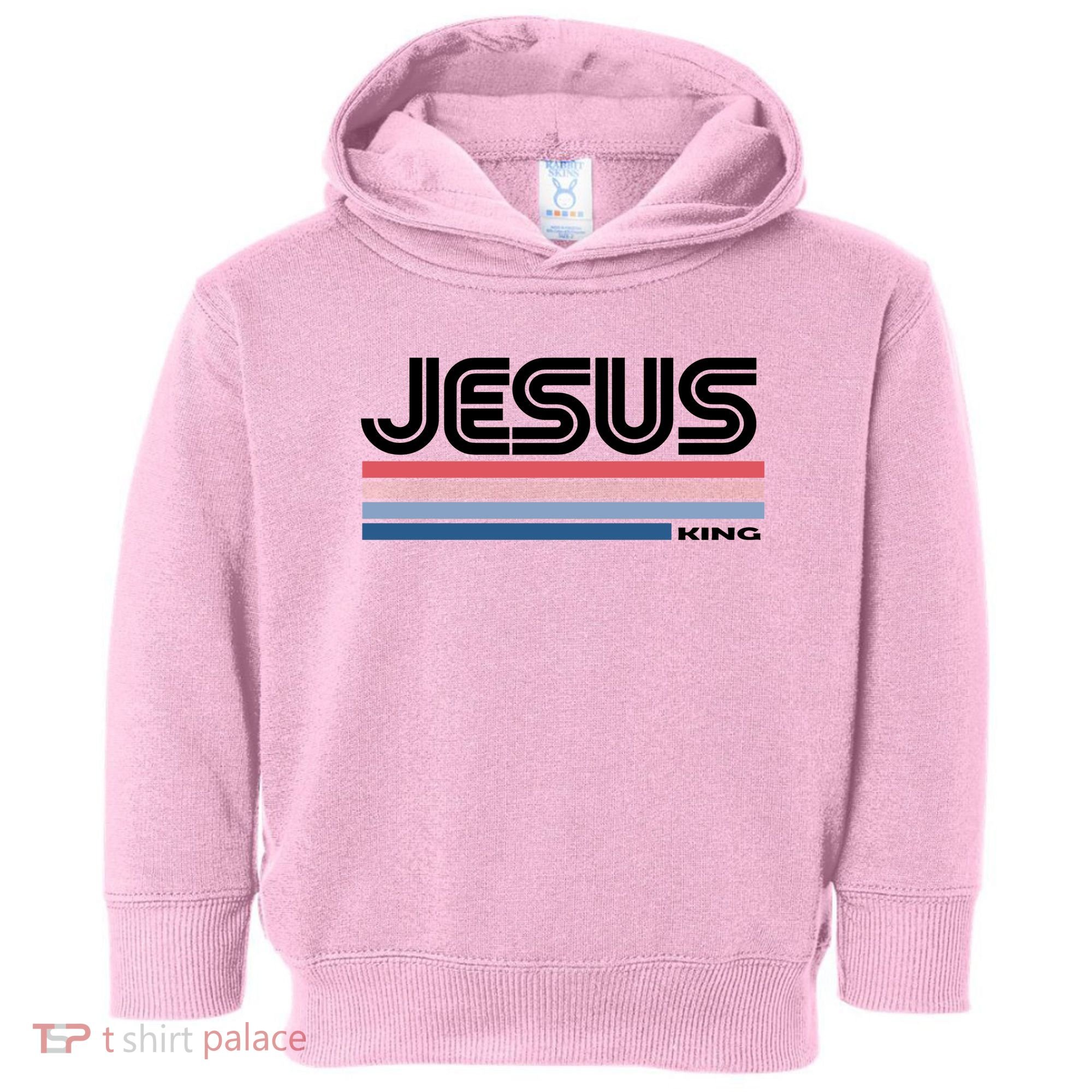 Retro Jesus King Toddler Hoodie
