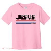 Retro Jesus King Toddler T-Shirt thumb 0
