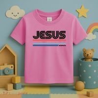 Retro Jesus King Toddler T-Shirt thumb 3