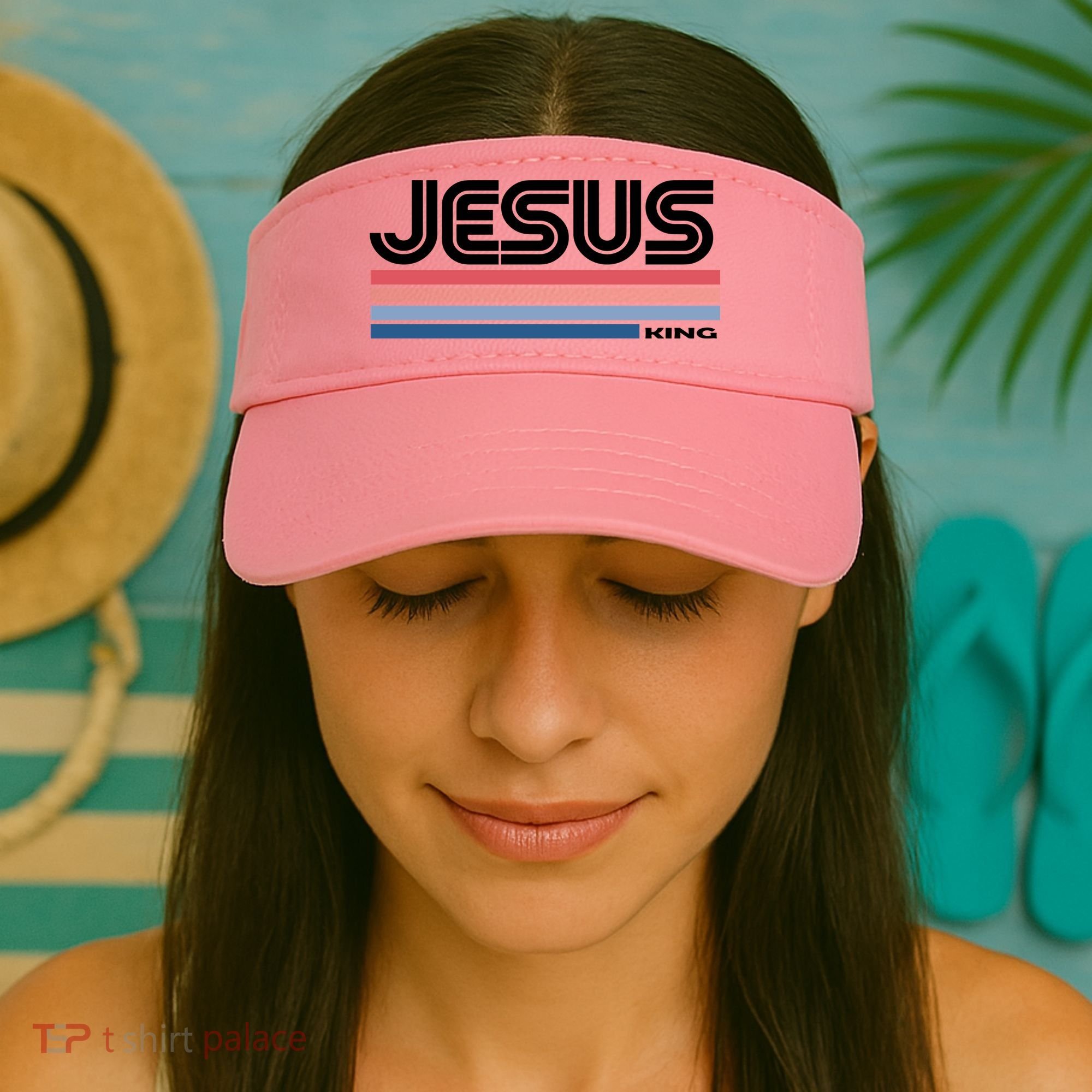 Retro Jesus King Visor