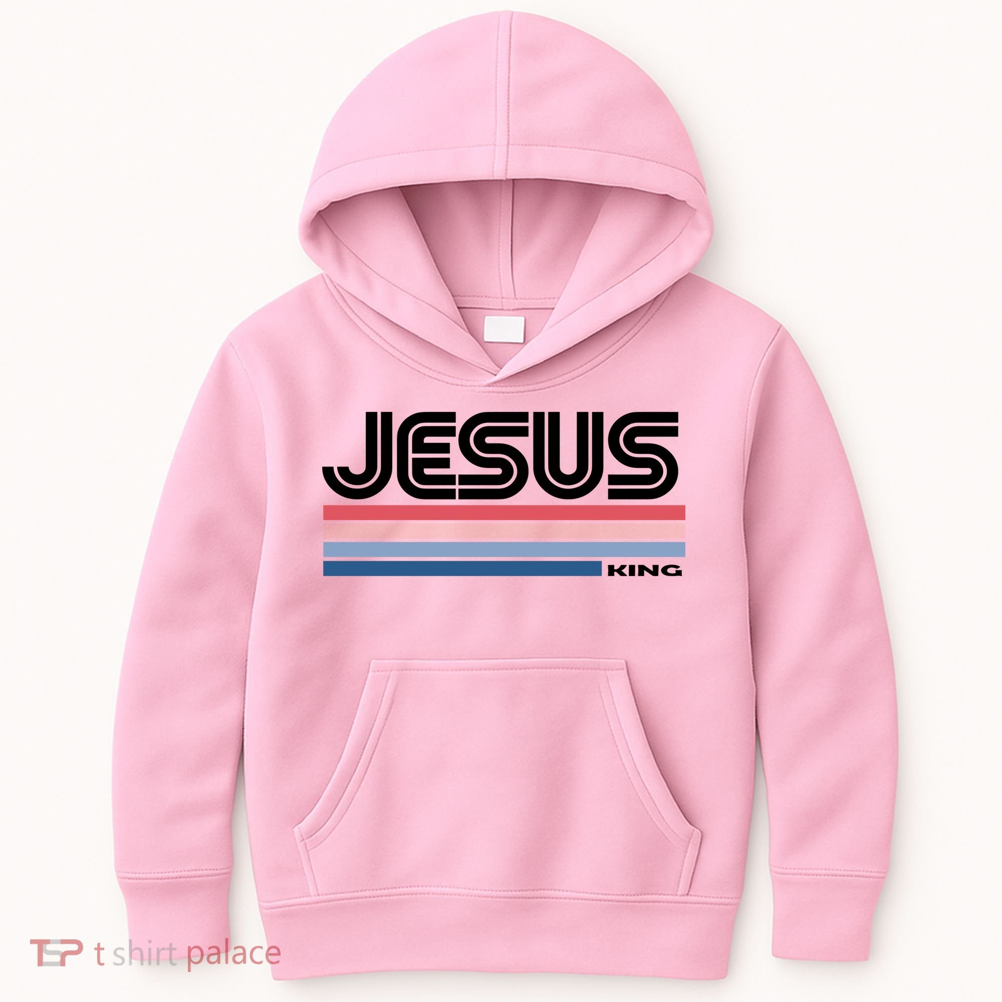 Retro Jesus King Kids Hoodie