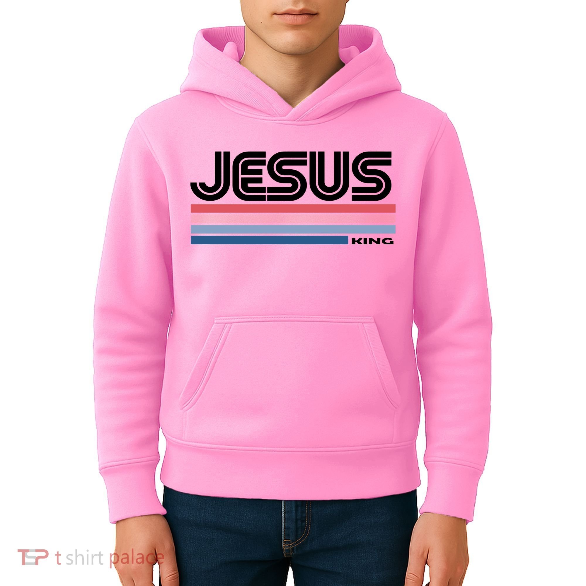 Retro Jesus King Kids Hoodie