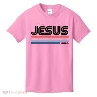 Retro Jesus King Kids T-Shirt thumb 0
