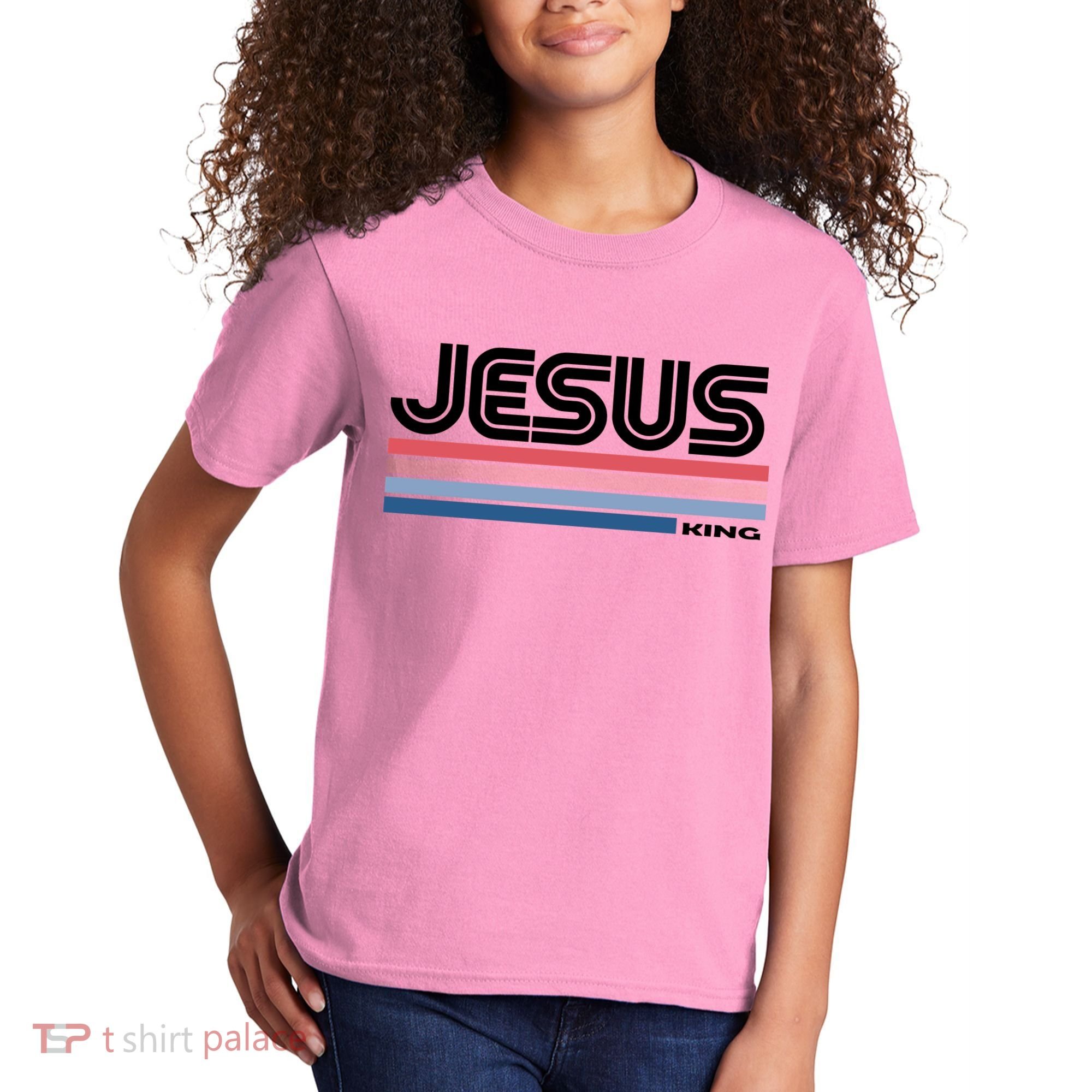 Retro Jesus King Kids T-Shirt