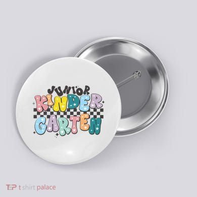 Retro Junior Kindergarten Button