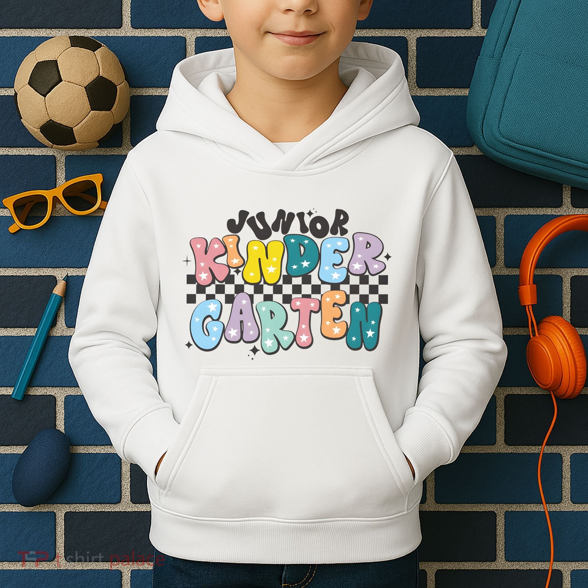 Retro Junior Kindergarten Kids Hoodie