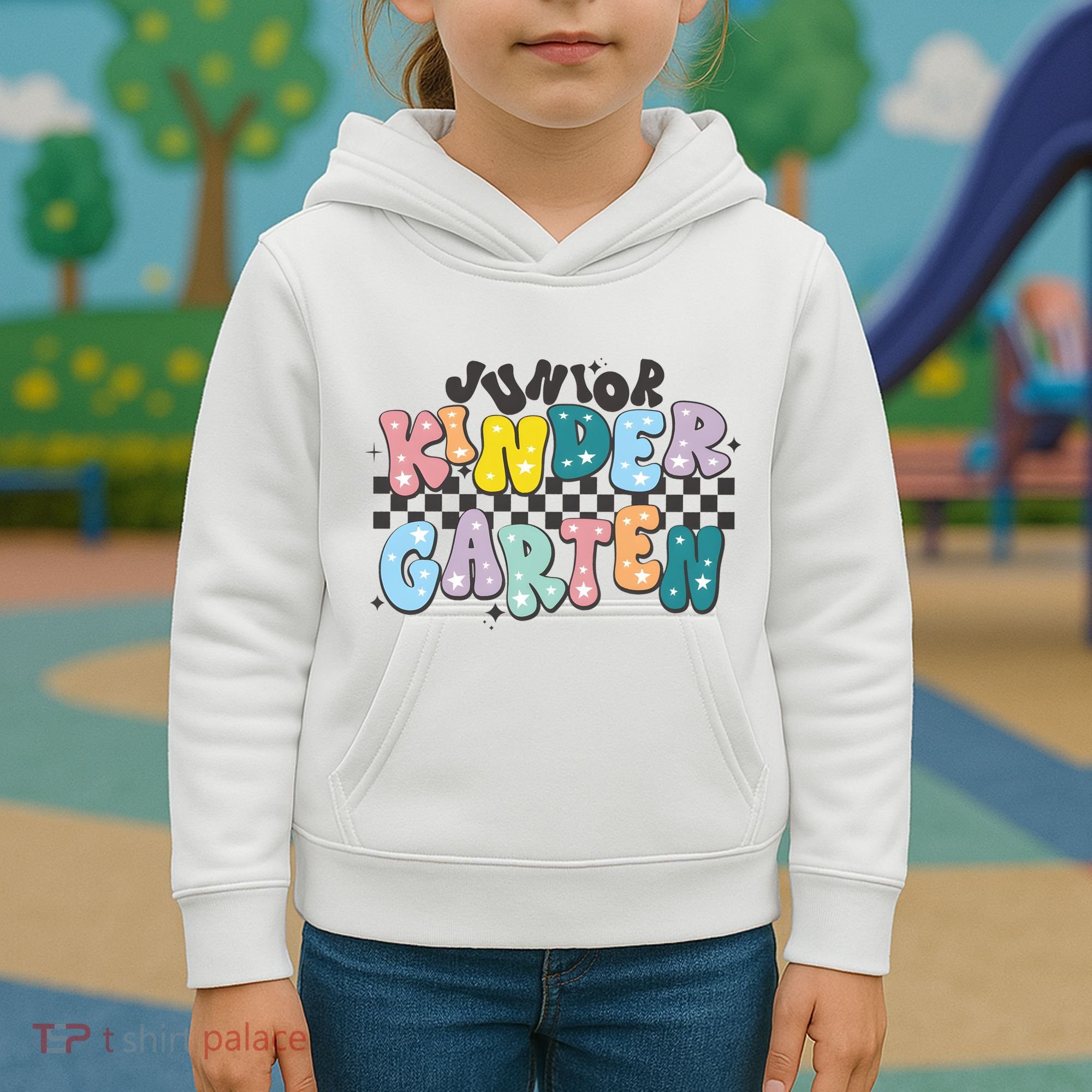 Retro Junior Kindergarten Kids Hoodie