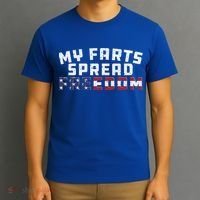 Redneck Joke My Farts Spread Freedom Sarcastic Country Gift T-Shirt thumb 3