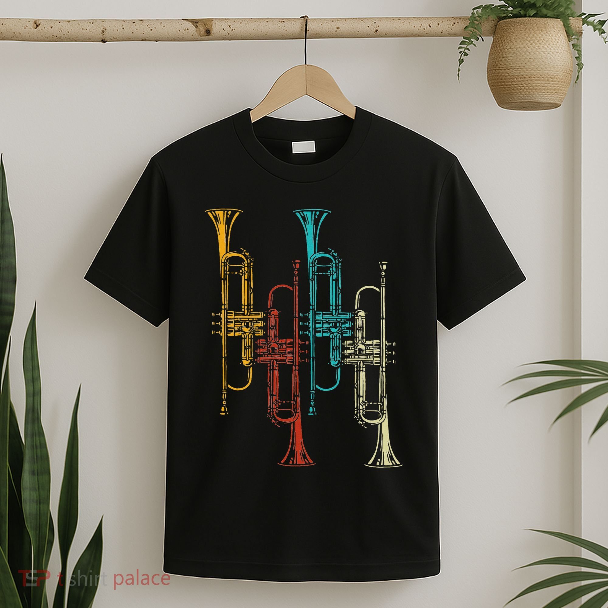 Retro Jazz Music Trumpeter Gifts Trumpet T-Shirt