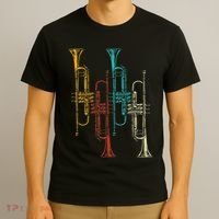 Retro Jazz Music Trumpeter Gifts Trumpet T-Shirt thumb 3