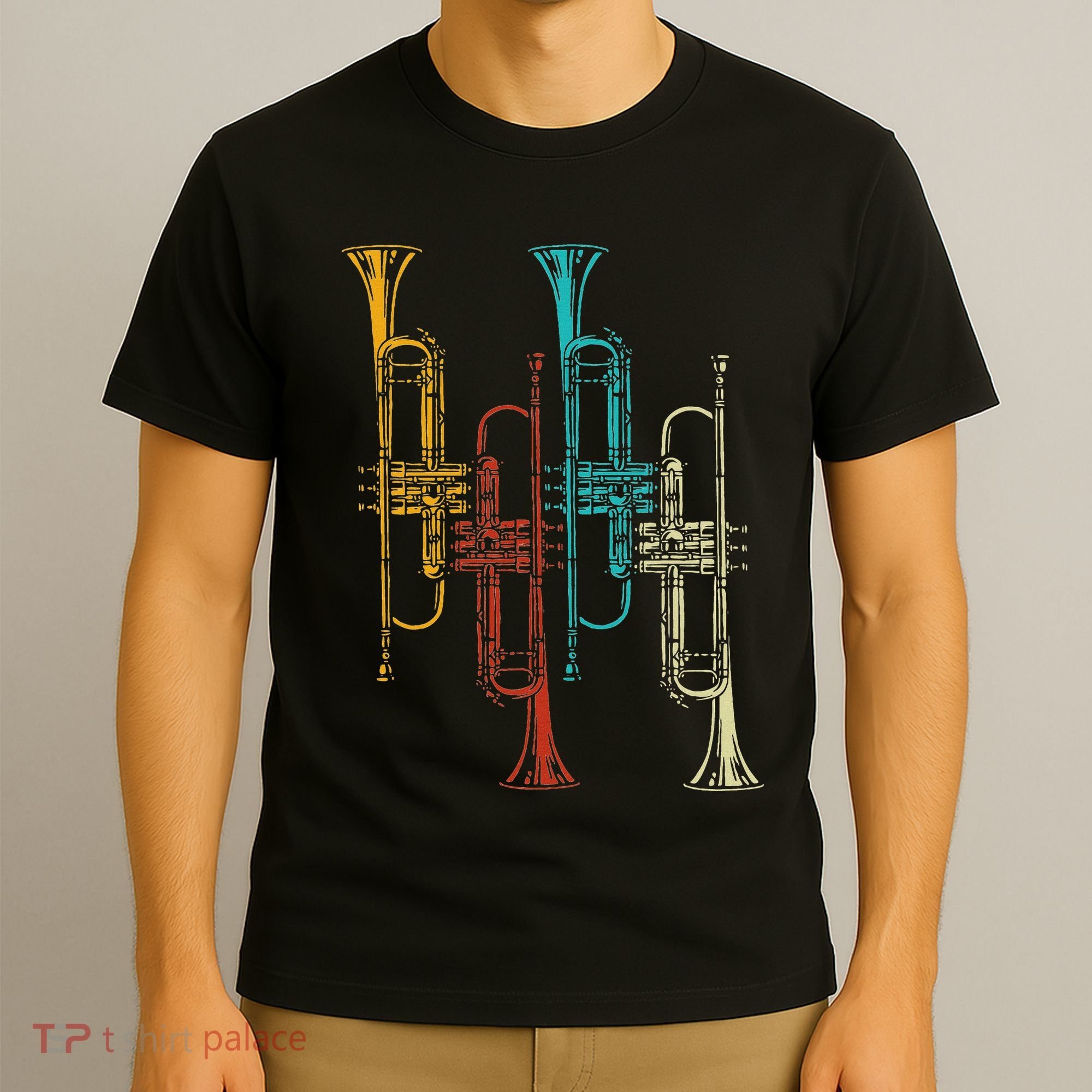 Retro Jazz Music Trumpeter Gifts Trumpet T-Shirt