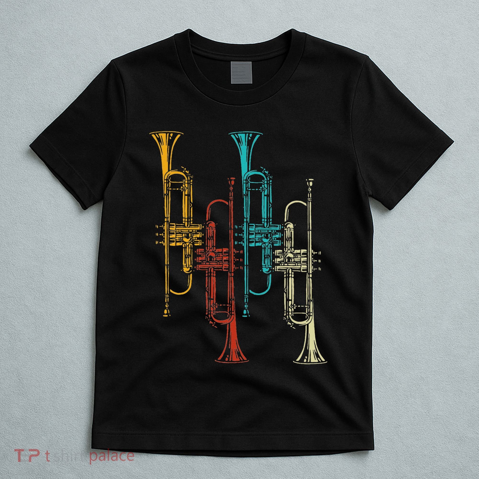 Retro Jazz Music Trumpeter Gifts Trumpet T-Shirt