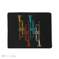 Retro Jazz Music Trumpeter Gifts Trumpet Mousepad thumb 0