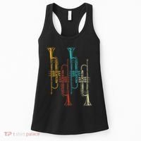 Retro Jazz Music Trumpeter Gifts Trumpet Women's Tank Top thumb 0