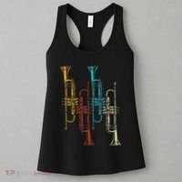 Retro Jazz Music Trumpeter Gifts Trumpet Women's Tank Top thumb 3