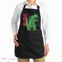 Retro Japanese Monster Movie Inspired Apron thumb 2