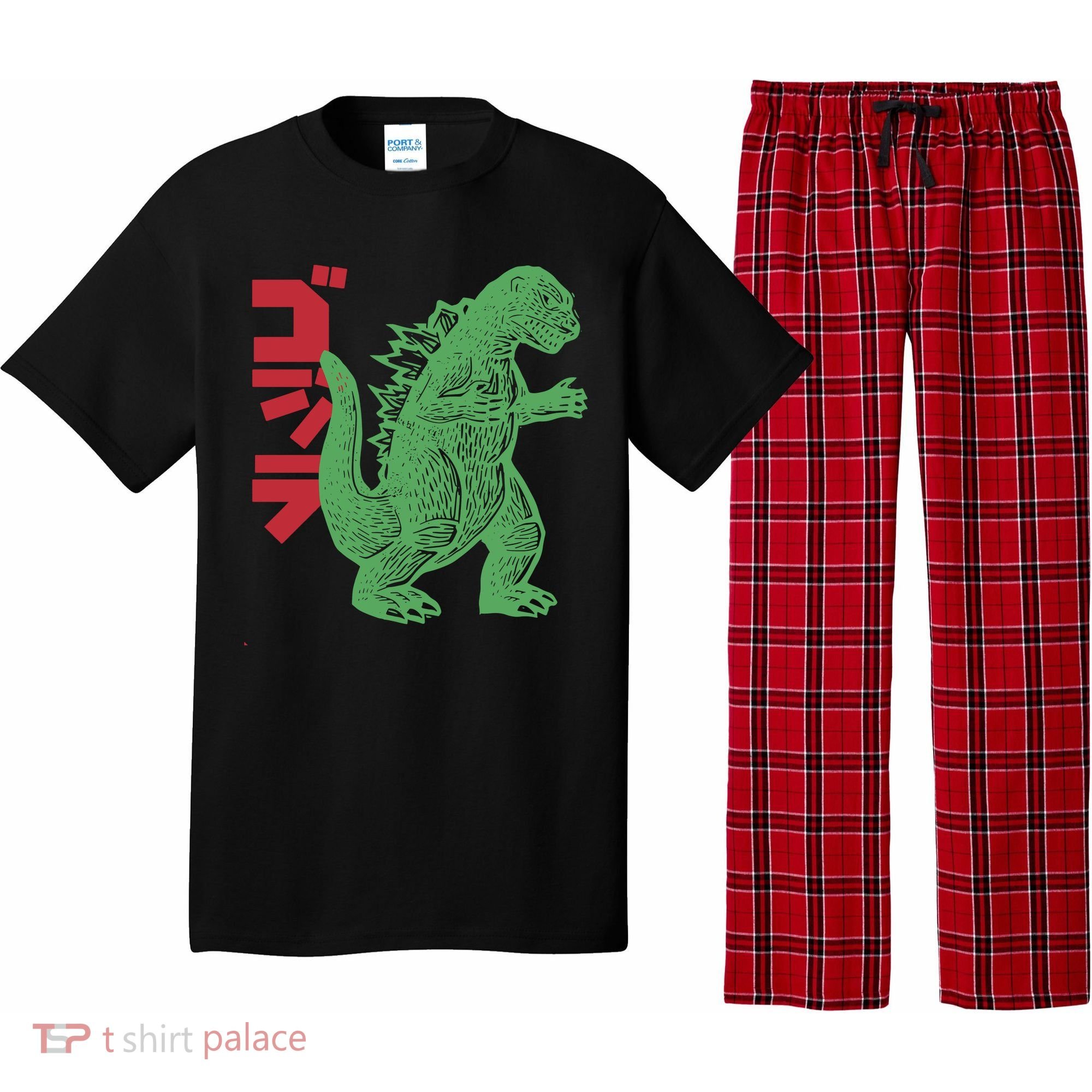 Retro Japanese Monster Movie Inspired Pajama Set
