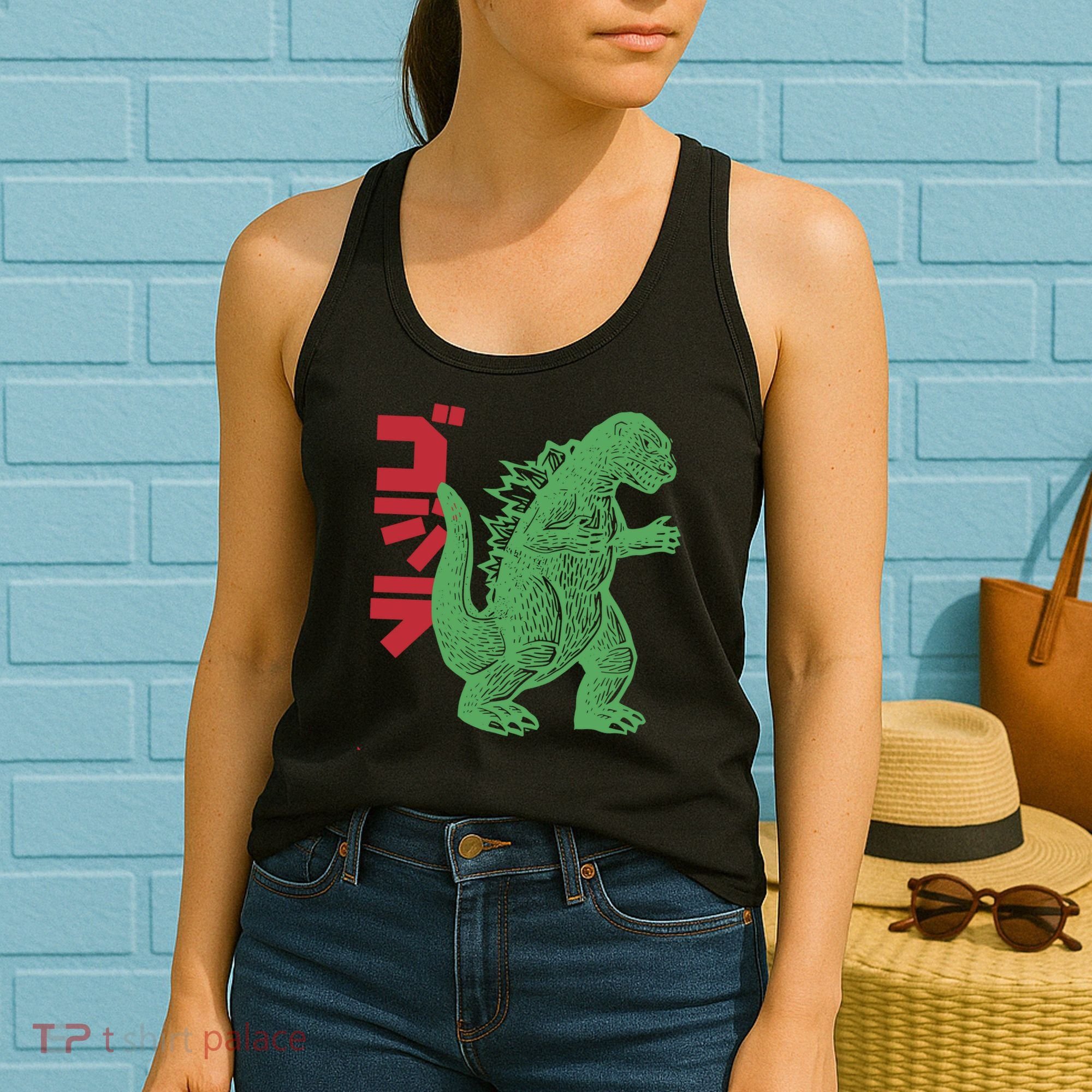 Retro Japanese Monster Movie Inspired Women's Tank Top