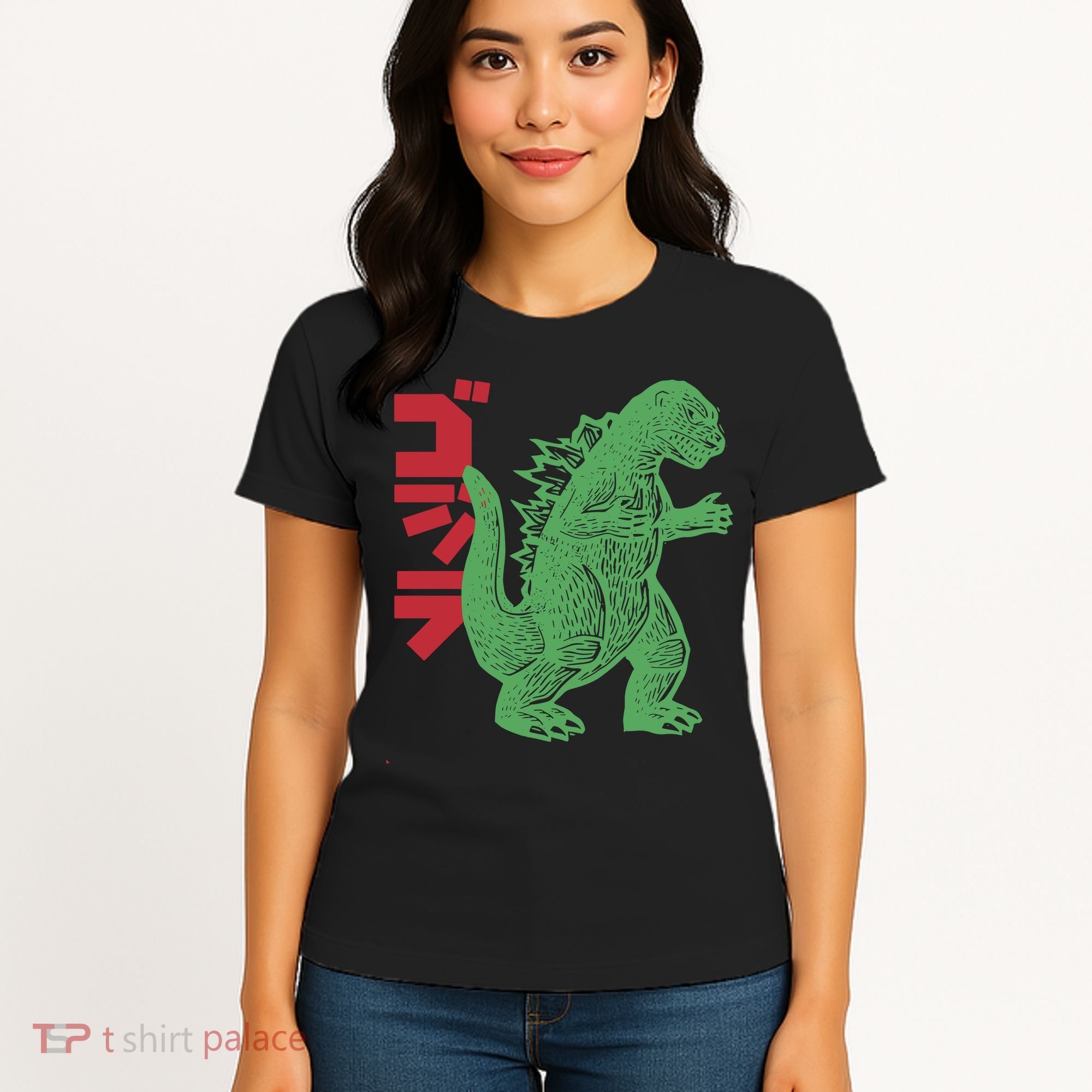 Retro Japanese Monster Movie Inspired Women's T-Shirt