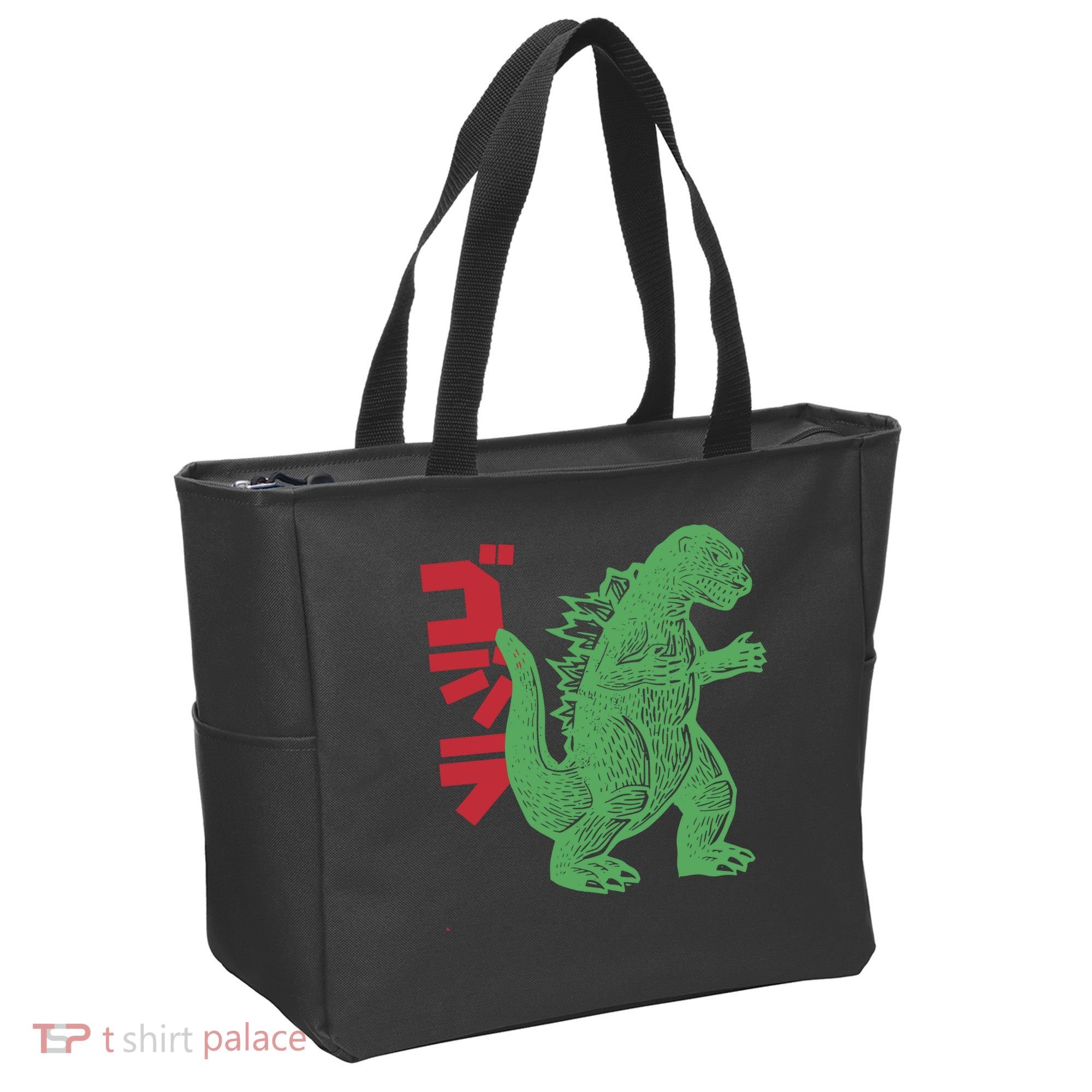 Retro Japanese Monster Movie Inspired Tote Bag