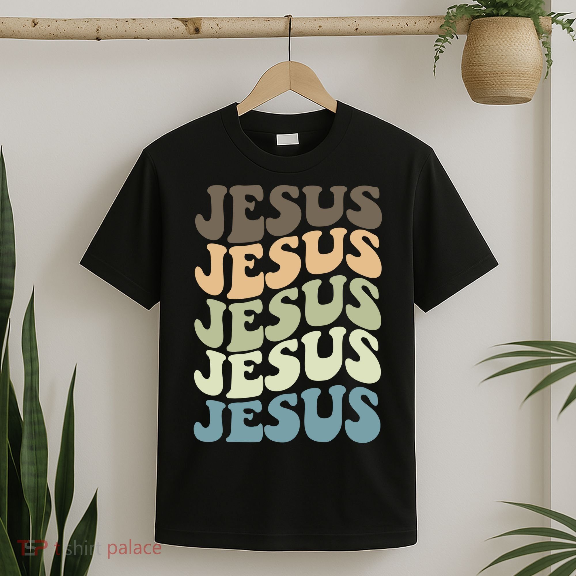 Retro Jesus Name Christian Faith T-Shirt