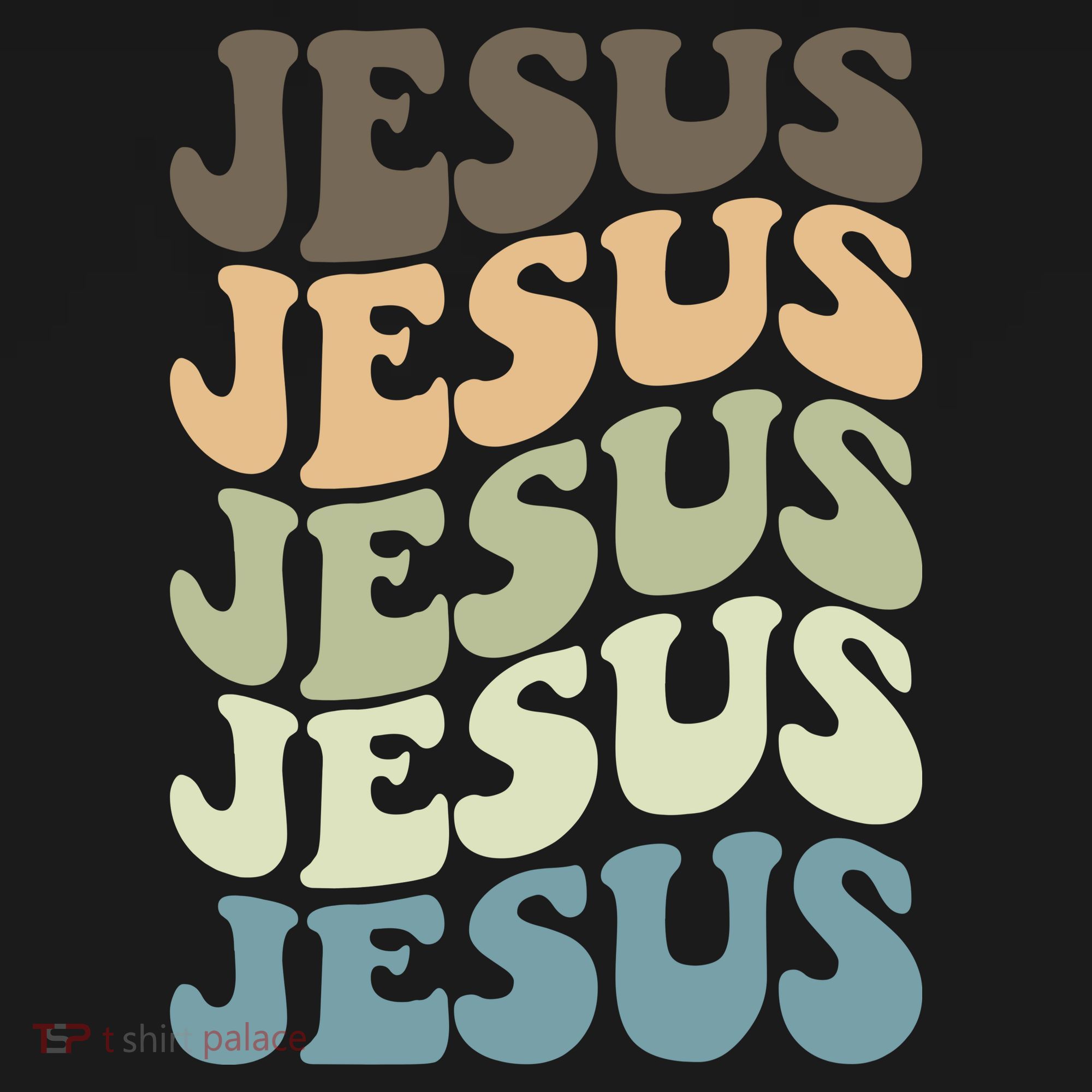Retro Jesus Name Christian Faith Polo