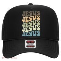 Retro Jesus Name Christian Faith Hat thumb 0
