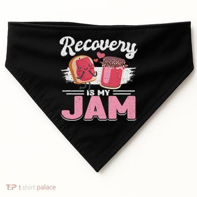 Recovery Jam Narcotics Anonymous Na Aa Sober Sobriety USA-Made Doggie Bandana