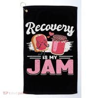 Recovery Jam Narcotics Anonymous Na Aa Sober Sobriety Golf Towel thumb 0