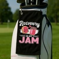 Recovery Jam Narcotics Anonymous Na Aa Sober Sobriety Golf Towel thumb 2