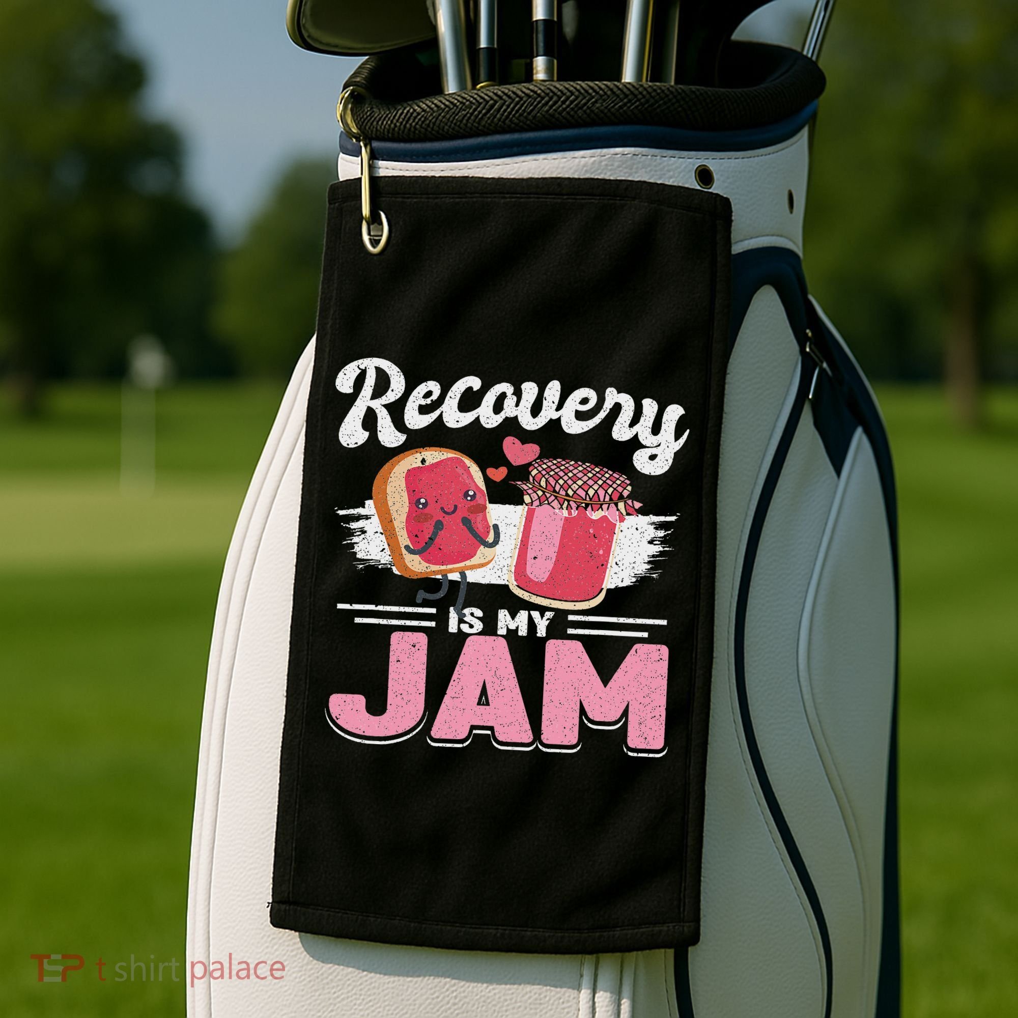 Recovery Jam Narcotics Anonymous Na Aa Sober Sobriety Golf Towel