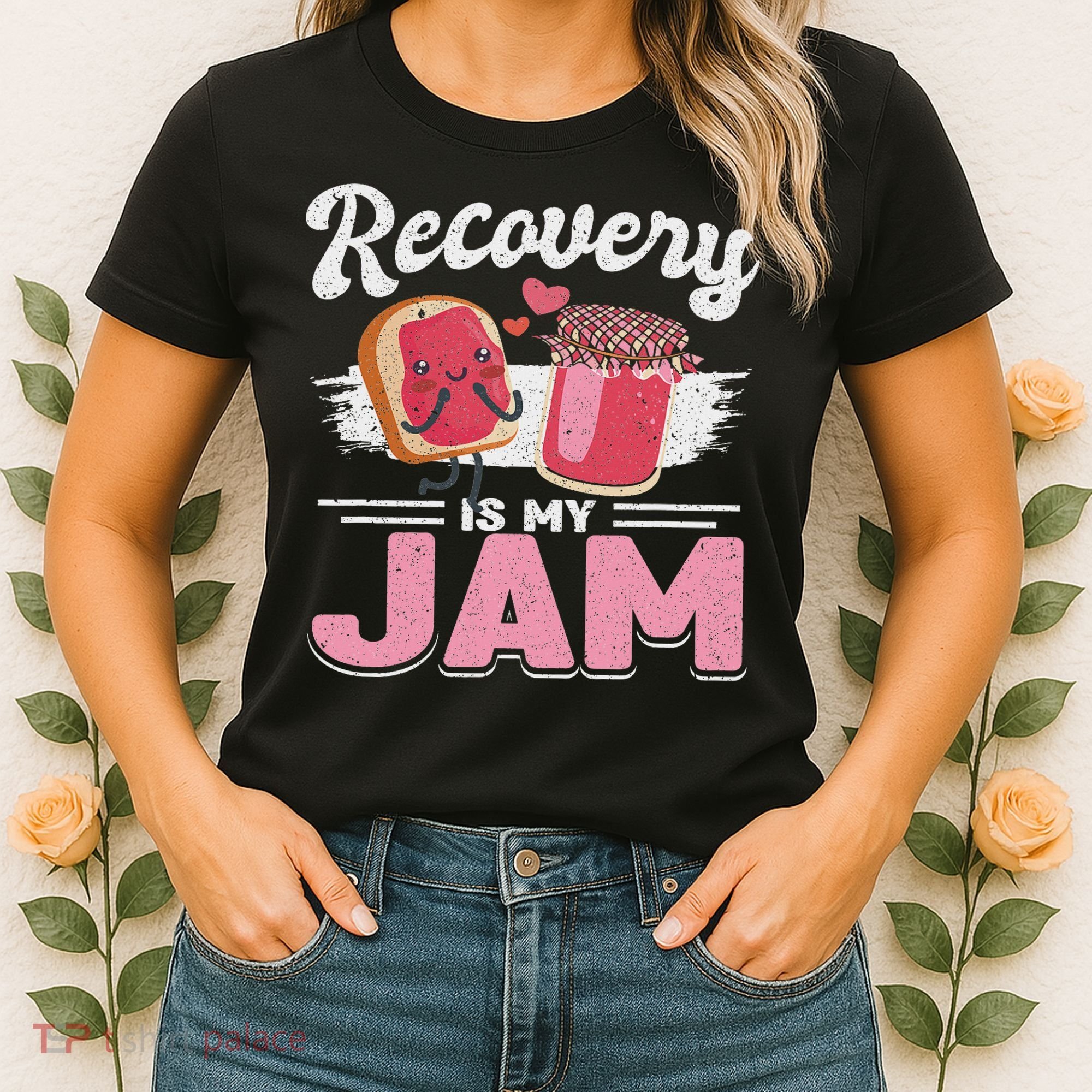 Recovery Jam Narcotics Anonymous Na Aa Sober Sobriety Women's T-Shirt