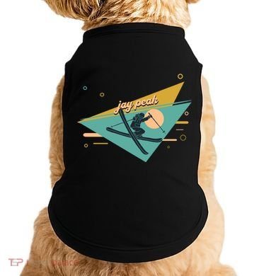 Retro Jay Peak Vermont Ski Resort Gift Doggie Tank