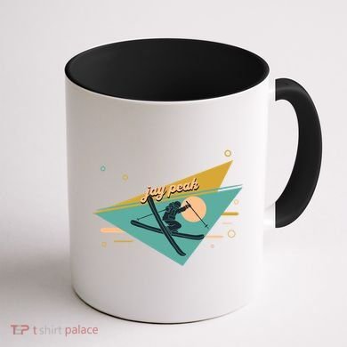 Retro Jay Peak Vermont Ski Resort Gift Coffee Mug back