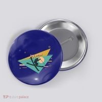 Retro Jay Peak Vermont Ski Resort Gift Button thumb 0
