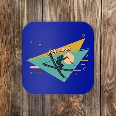 Retro Jay Peak Vermont Ski Resort Gift Coaster