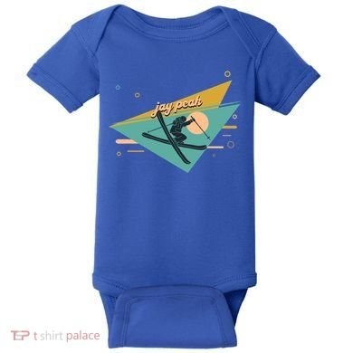 Retro Jay Peak Vermont Ski Resort Gift Baby Bodysuit